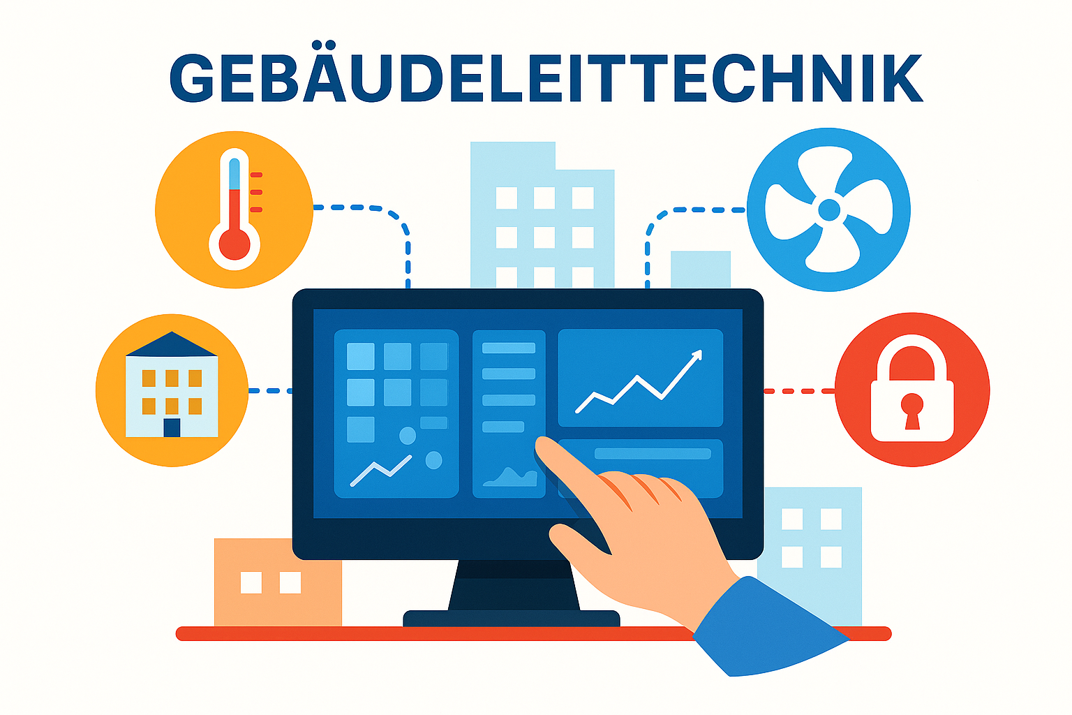 Gebaeudeleittechnik Gebaude Luft Heizung Alarm